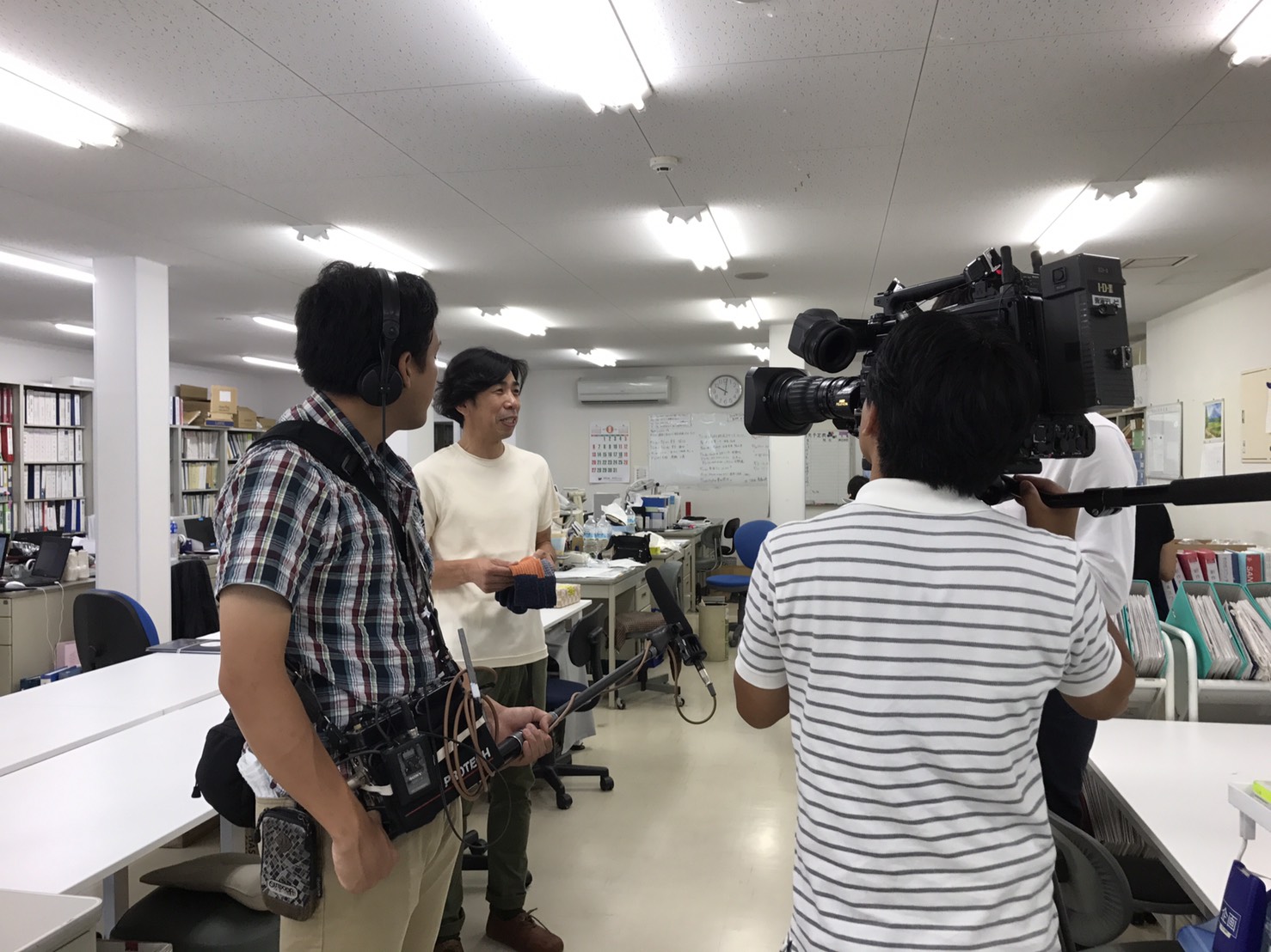 We took TV interview of TOKAI Television 「MINNA NO NEWS」－‘News for everybody’．